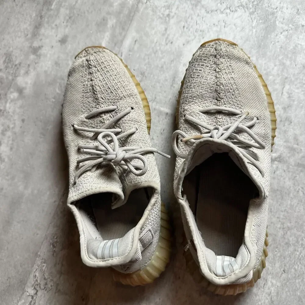 Adidas Men's Grey and Cream Trainers